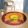 Stork Couple Round Carpet Floor Rug Living Room Bedroom Decor Round Area Rug Carpet