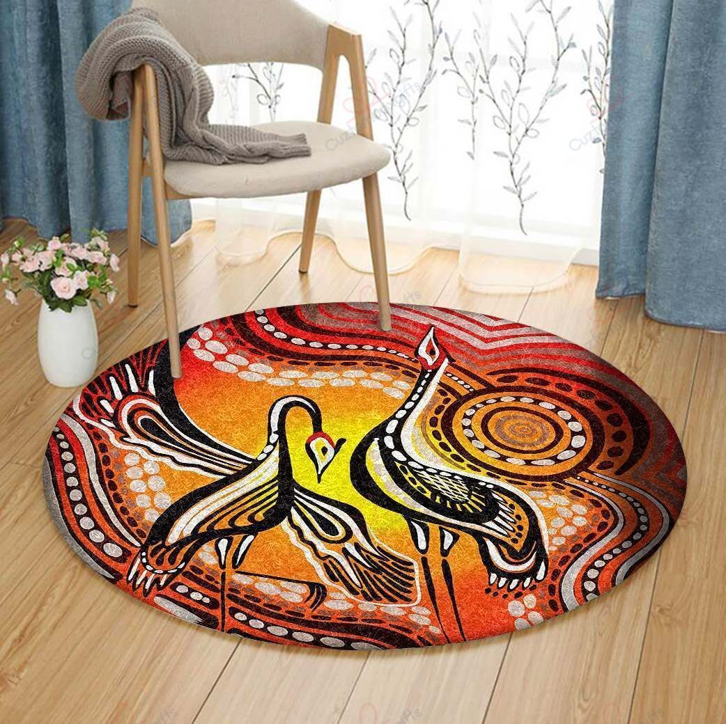 Stork Sun Round Carpet Floor Rug Living Room Bedroom Decor Round Area Rug Carpet Stork Sun Round Carpet Floor Rug Living Room Bedroom Decor Round Area Rug Carpet