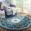 Studio Seven Novelty Round Carpet Floor Rug Living Room Bedroom Decor Round Area Rug Carpet