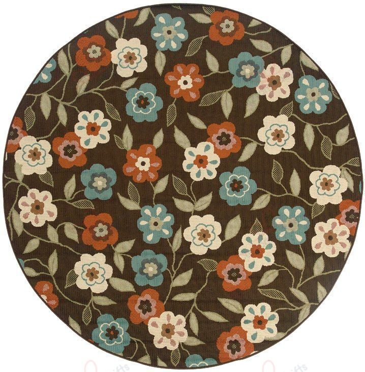 Stylehaven Floral Brown Round Carpet Floor Rug Living Room Bedroom Decor Round Area Rug Carpet Stylehaven Floral Brown Round Carpet Floor Rug Living Room Bedroom Decor Round Area Rug Carpet