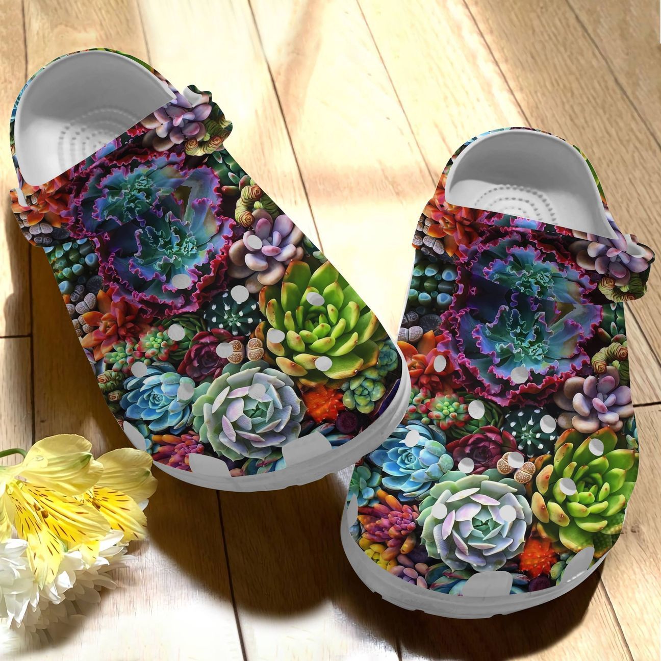 Succulent Personalize Clog Custom Crocs Fashionstyle Comfortable For Women Men Kid Print 3D Colorful Succulents Succulent Personalize Clog Custom Crocs Fashionstyle Comfortable For Women Men Kid Print 3D Colorful Succulents