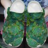 Succulent Personalize Clog Custom Crocs Fashionstyle Comfortable For Women Men Kid Print 3D Whitesole Green Succulents