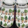 Succulent Plant Crocs 3D Charms Succulent So Fancy Crocs Crocband Clog Crocs For Succulent Plant Classic Clogs For Woman