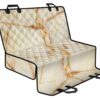 Sugar Brown Marble Print Pet Car Back Seat Cover - f74bdd2da451