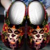 Sugar Skull Lady Personalized Clog Custom Crocs Comfortablefashion Style Comfortable For Women Men Kid Print 3D