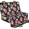 Sugar Skull Pattern Print Pet Car Back Seat Cover - 9b9d65857422