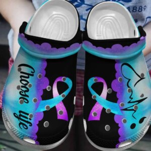 Suicide Prevention Personalized Clog Custom Crocs Comfortablefashion Style Comfortable For Women Men Kid Print 3D Choose Life