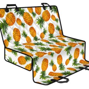 Summer Pineapple Pattern Print Pet Car Back Seat Cover - 4a43f311507a
