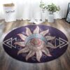 Sun And Moon Round Carpet Floor Rug Living Room Bedroom Decor Round Area Rug Carpet
