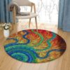 Sun Art Round Carpet Floor Rug Living Room Bedroom Decor Round Area Rug Carpet