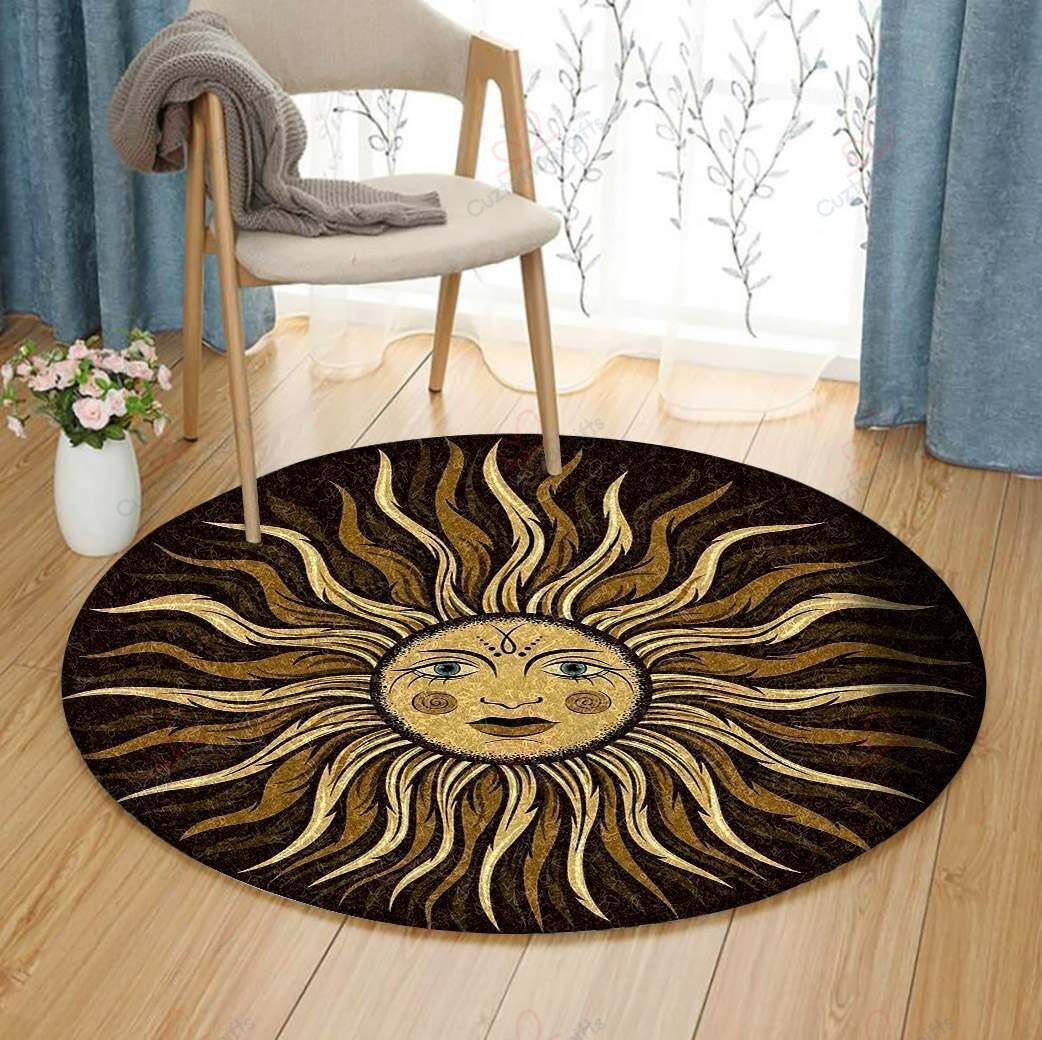 Sun Hippie Round Carpet Floor Rug Living Room Bedroom Decor Round Area Rug Carpet Sun Hippie Round Carpet Floor Rug Living Room Bedroom Decor Round Area Rug Carpet