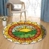Sun Madala Round Carpet Floor Rug Living Room Bedroom Decor Round Area Rug Carpet