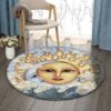 Sun Sea Round Carpet Floor Rug Living Room Bedroom Decor Round Area Rug Carpet