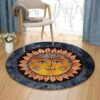 Sun Smile Round Carpet Floor Rug Living Room Bedroom Decor Round Area Rug Carpet
