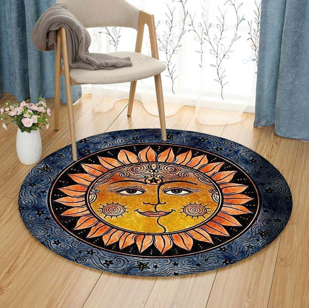 Sun Smile Round Carpet Floor Rug Living Room Bedroom Decor Round Area Rug Carpet Sun Smile Round Carpet Floor Rug Living Room Bedroom Decor Round Area Rug Carpet