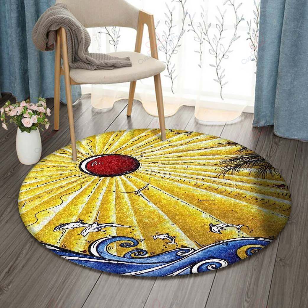 Sun Wave Round Carpet Floor Rug Living Room Bedroom Decor Round Area Rug Carpet Sun Wave Round Carpet Floor Rug Living Room Bedroom Decor Round Area Rug Carpet