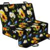 Sunflower Chamomile Pattern Print Pet Car Back Seat Cover - d141c4865cef