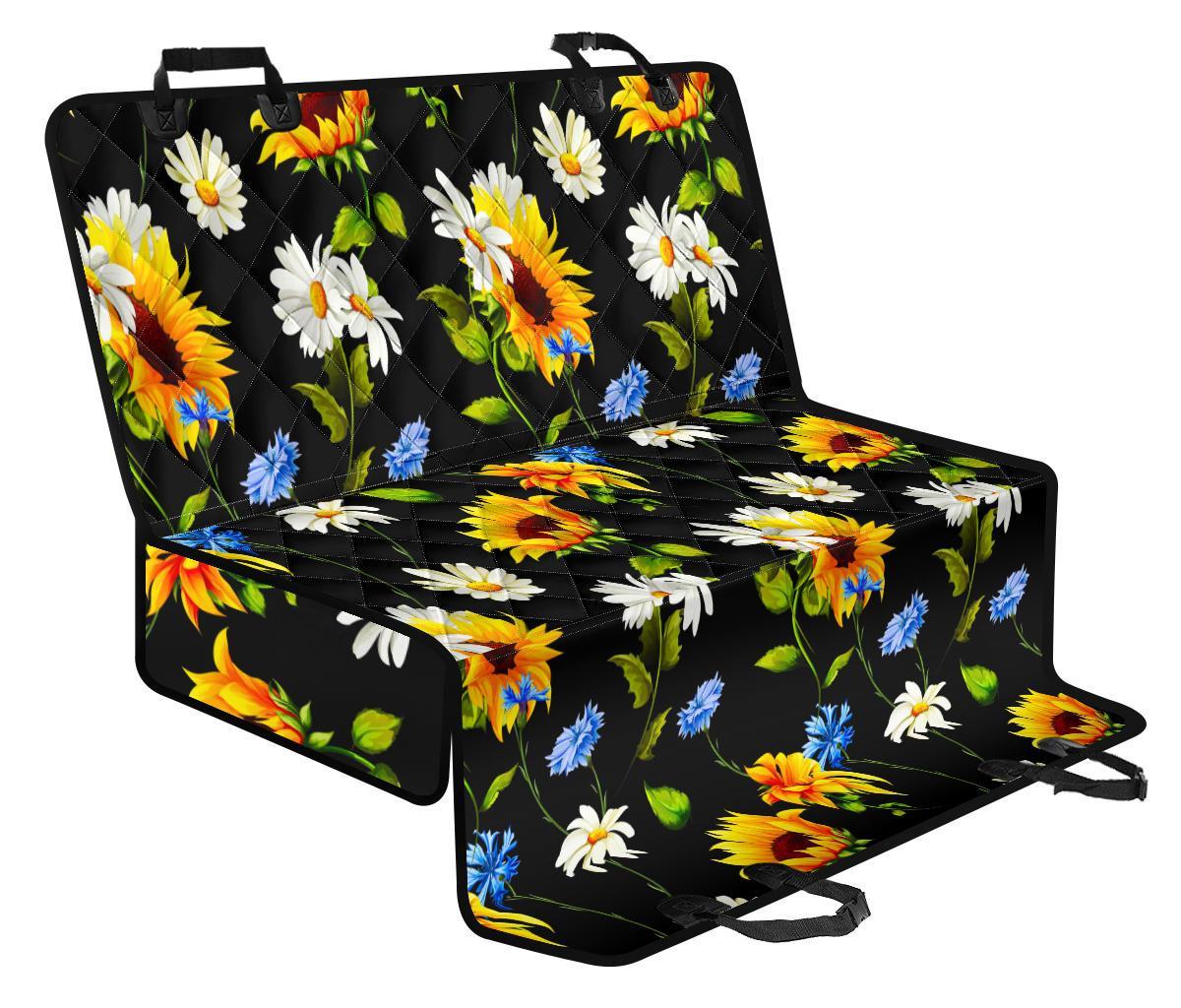 Sunflower Chamomile Pattern Print Pet Car Back Seat Cover - d141c4865cef Sunflower Chamomile Pattern Print Pet Car Back Seat Cover - d141c4865cef