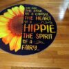 Sunflower Gypsy Hippie Round Carpet Floor Rug Living Room Bedroom Decor Round Area Rug Carpet