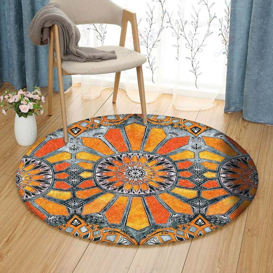 Sunflower Robot Round Carpet Floor Rug Living Room Bedroom Decor Round Area Rug Carpet Sunflower Robot Round Carpet Floor Rug Living Room Bedroom Decor Round Area Rug Carpet