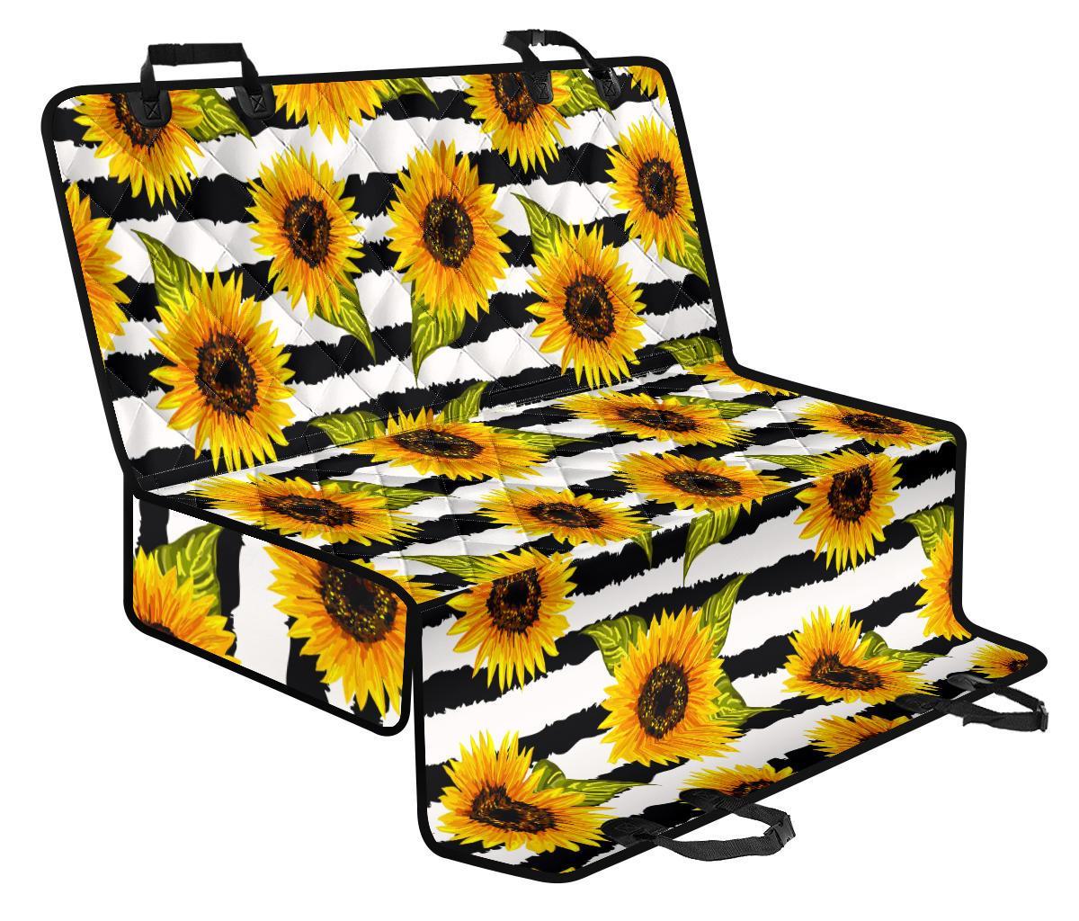 Sunflower Striped Pattern Print Pet Car Back Seat Cover - 74cddbaf3b85 Sunflower Striped Pattern Print Pet Car Back Seat Cover - 74cddbaf3b85