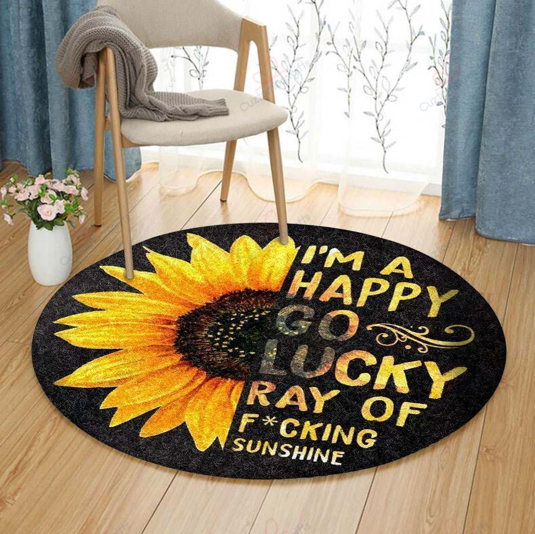 Sunflower Sunshine Round Carpet Floor Rug Living Room Bedroom Decor Round Area Rug Carpet Sunflower Sunshine Round Carpet Floor Rug Living Room Bedroom Decor Round Area Rug Carpet