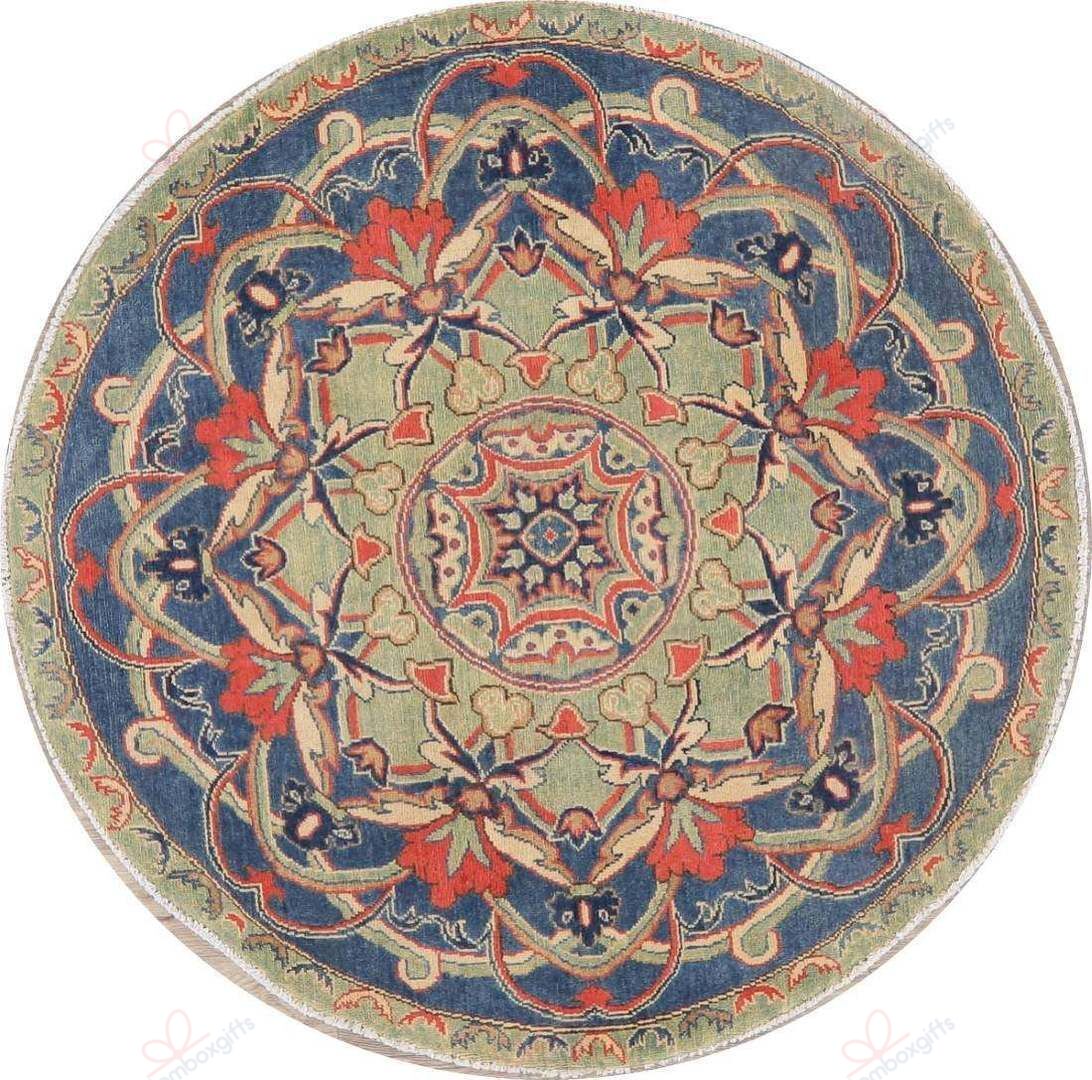 Super Kazak Floral Round Carpet Floor Rug Living Room Bedroom Decor Round Area Rug Carpet Super Kazak Floral Round Carpet Floor Rug Living Room Bedroom Decor Round Area Rug Carpet
