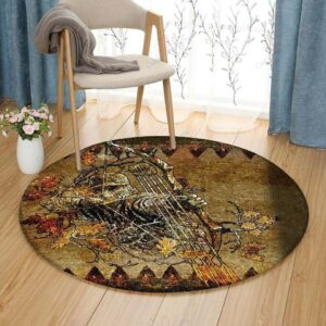 Sure Shot Archery Round Carpet Floor Rug Living Room Bedroom Decor Round Area Rug Carpet