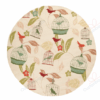 Surya Rain Bird Round Carpet Floor Rug Living Room Bedroom Decor Round Area Rug Carpet