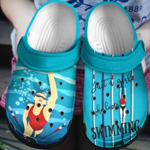 Swimming Girls Personalized Clog Custom Crocs Comfortablefashion Style Comfortable For Women Men Kid Print 3D