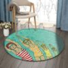 Swimming Round Carpet Floor Rug Living Room Bedroom Decor Round Area Rug Carpet