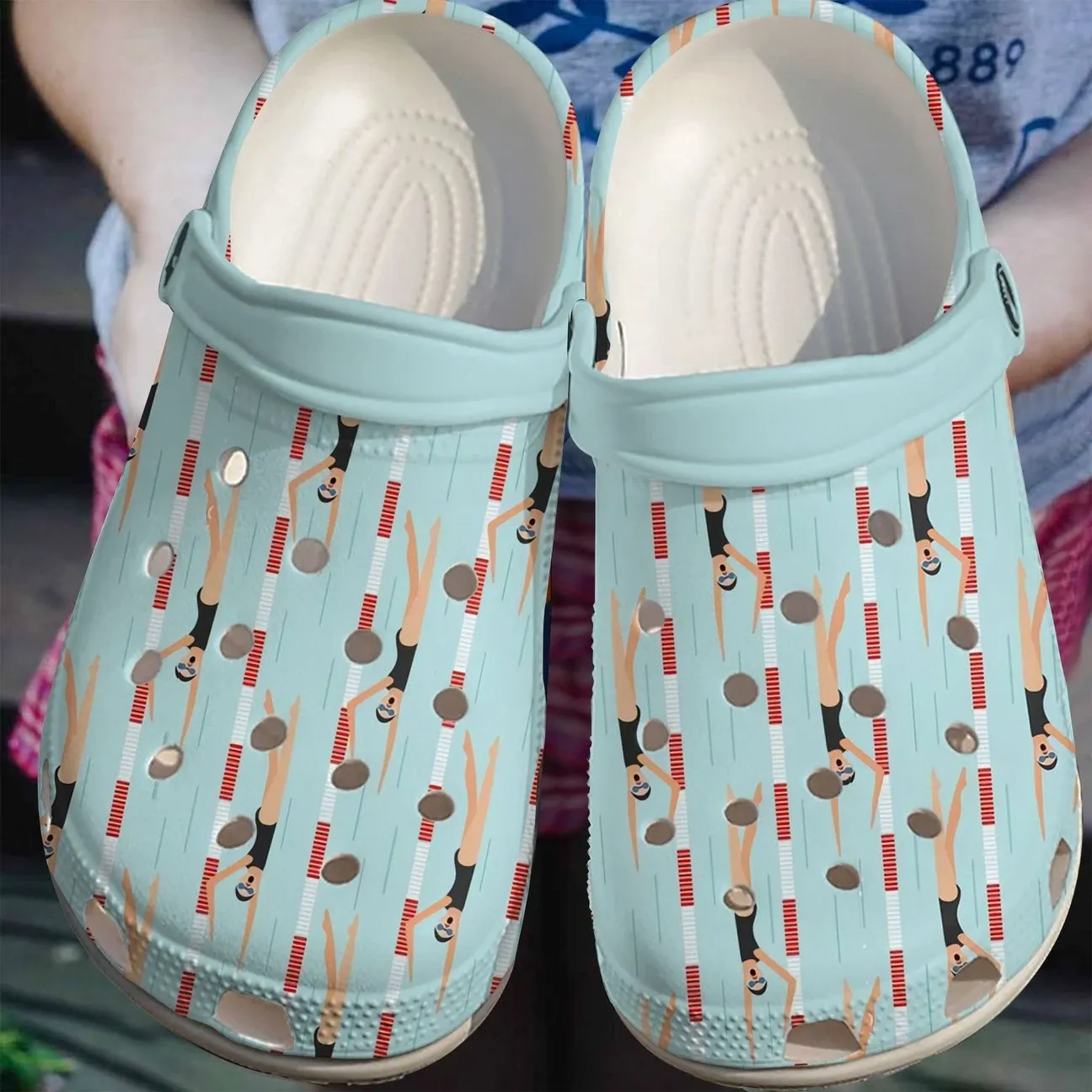 Swimming Personalize Clog Custom Crocs Fashionstyle Comfortable For Women Men Kid Print 3D Singing Swimmer Swimming Personalize Clog Custom Crocs Fashionstyle Comfortable For Women Men Kid Print 3D Singing Swimmer