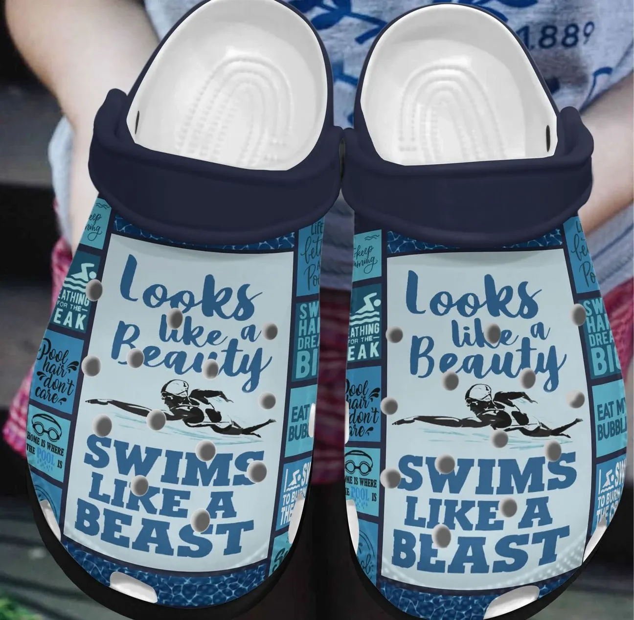 Swimming Personalized Clog Custom Crocs Comfortablefashion Style Comfortable For Women Men Kid Print 3D Love Swimming Swimming Personalized Clog Custom Crocs Comfortablefashion Style Comfortable For Women Men Kid Print 3D Love Swimming