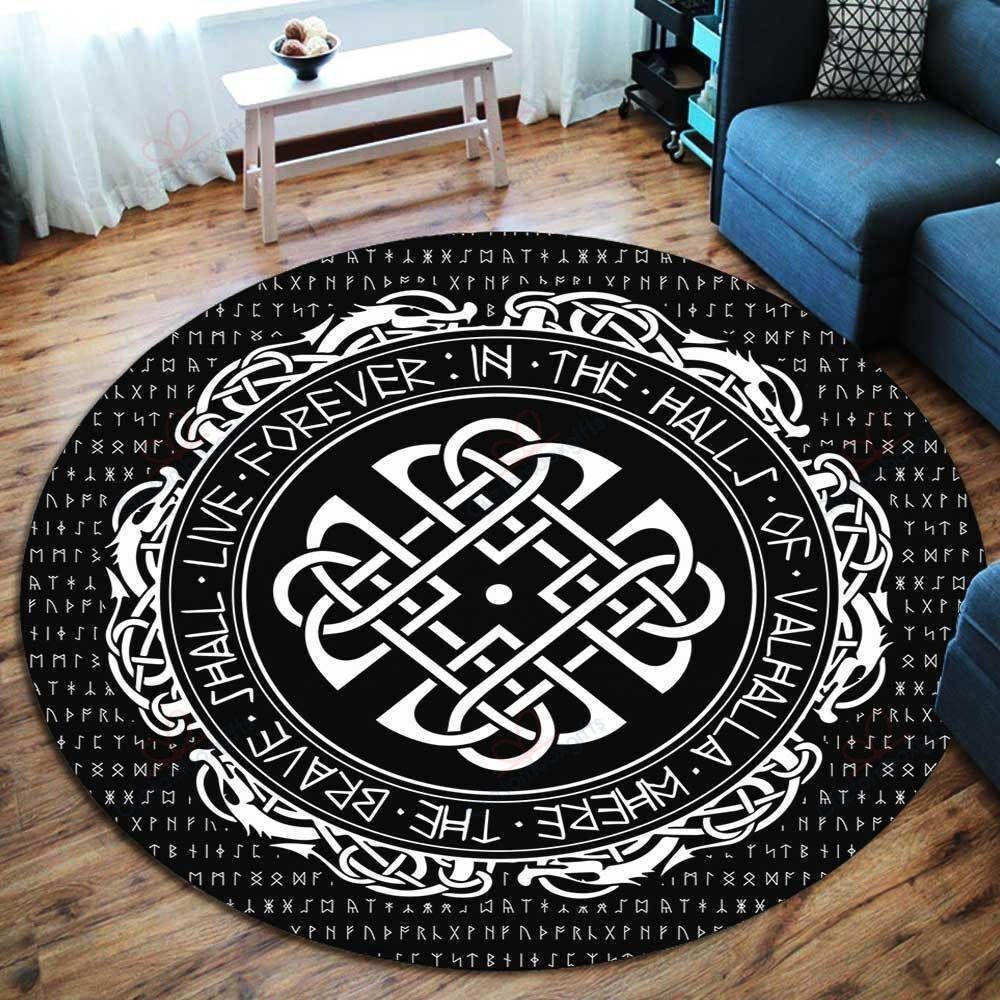 Symbol Viking Forever Round Carpet Floor Rug Living Room Bedroom Decor Round Area Rug Carpet Symbol Viking Forever Round Carpet Floor Rug Living Room Bedroom Decor Round Area Rug Carpet
