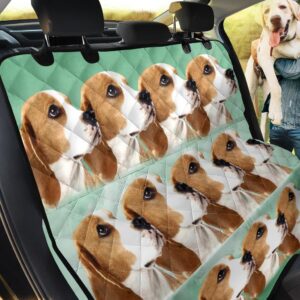Symmetrycal Beagle Dog Design Car Back Seat Cover Dog Car Seat Covers - 1c109e114f3f