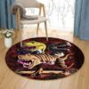 T Rex Dinosaur Round Carpet Floor Rug Living Room Bedroom Decor Round Area Rug Carpet