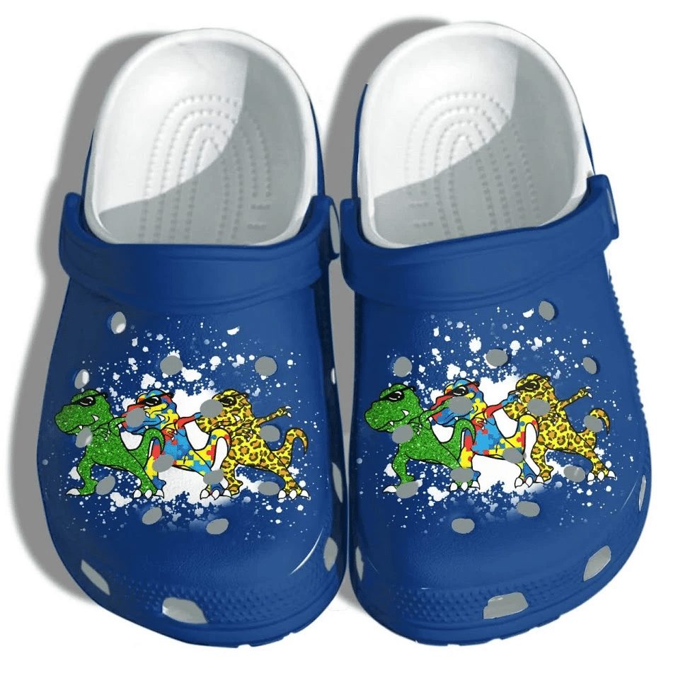 T-Rex Dinosaurs Autism Kids Shoes Crocs Clog – Autism Awareness Puzzle Cute Crocs Clog Shoes Gifts For Boys Son T-Rex Dinosaurs Autism Kids Shoes Crocs Clog – Autism Awareness Puzzle Cute Crocs Clog Shoes Gifts For Boys Son