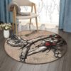 Taekwondo Round Carpet Floor Rug Living Room Bedroom Decor Round Area Rug Carpet