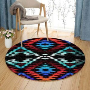 Taos Morning And Midnight Round Carpet Floor Rug Living Room Bedroom Decor Round Area Rug Carpet