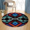 Taos Morning And Midnight Round Carpet Floor Rug Living Room Bedroom Decor Round Area Rug Carpet