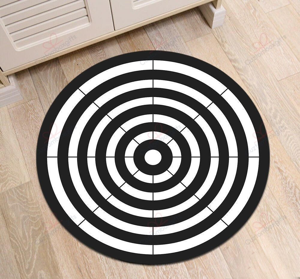 Target Dart Black And White Round Carpet Floor Rug Living Room Bedroom Decor Round Area Rug Carpet Target Dart Black And White Round Carpet Floor Rug Living Room Bedroom Decor Round Area Rug Carpet
