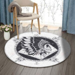 Tatto Round Carpet Floor Rug Living Room Bedroom Decor Round Area Rug Carpet