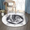 Tatto Round Carpet Floor Rug Living Room Bedroom Decor Round Area Rug Carpet