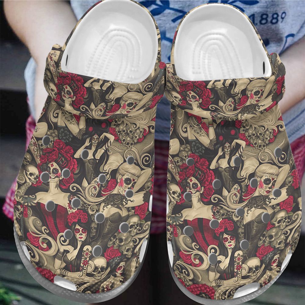 Tattoo Personalize Clog Custom Crocs Fashionstyle Comfortable For Women Men Kid Print 3D Whitesole Tattoo Girls Tattoo Personalize Clog Custom Crocs Fashionstyle Comfortable For Women Men Kid Print 3D Whitesole Tattoo Girls