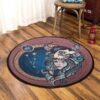 Taurus Girl Round Carpet Floor Rug Living Room Bedroom Decor Round Area Rug Carpet