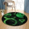 Taurus Round Carpet Floor Rug Living Room Bedroom Decor Round Area Rug Carpet