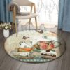 Tea Break Round Carpet Floor Rug Living Room Bedroom Decor Round Area Rug Carpet