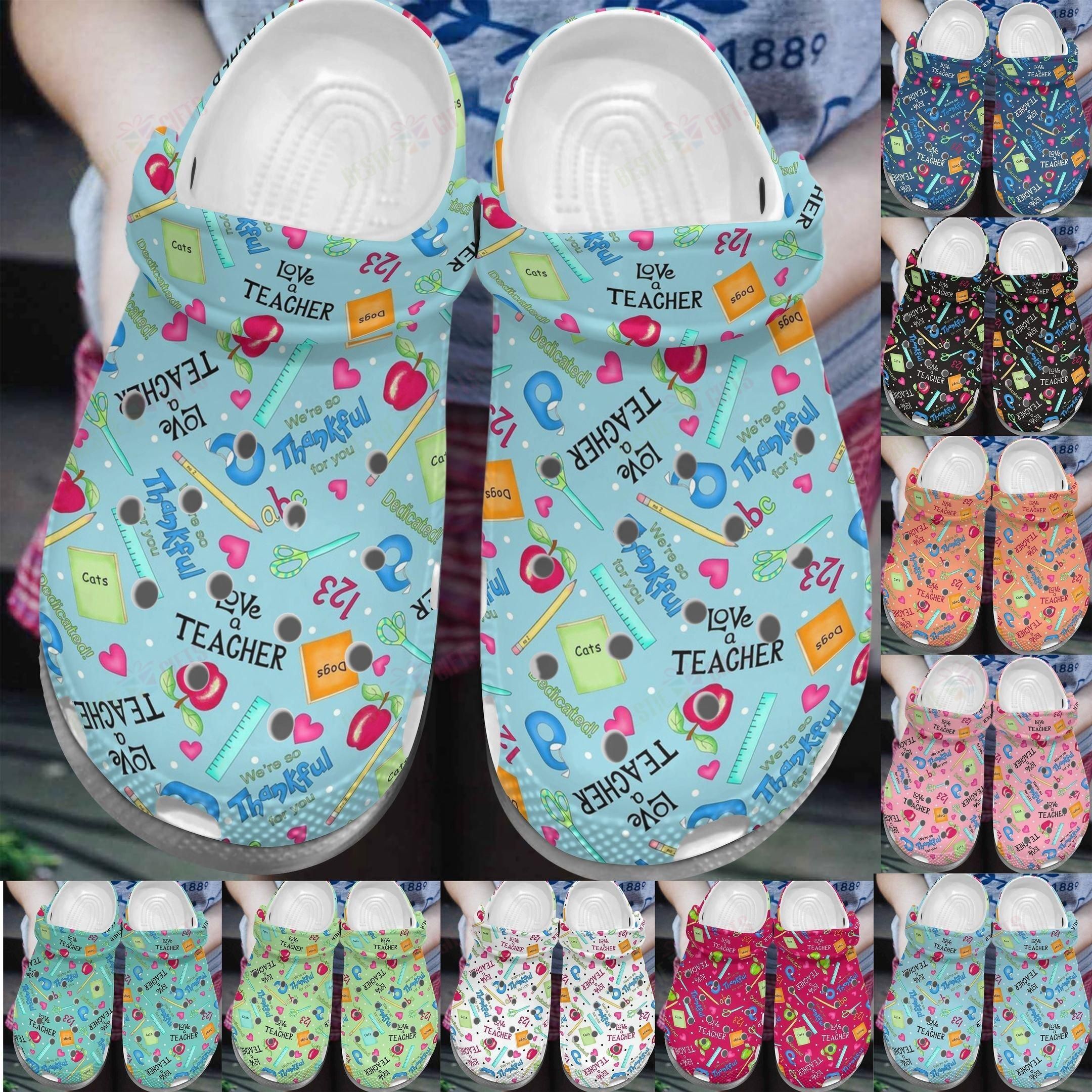 Teacher Crocs Clog Classic Clog Whitesole Love A Teacher Shoes Teacher Crocs Clog Classic Clog Whitesole Love A Teacher Shoes
