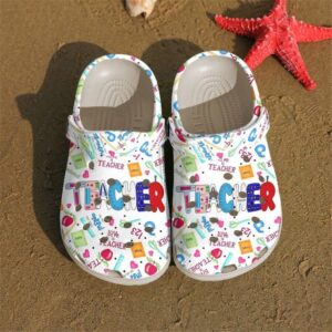 Teacher Love Life Sku 2489 Crocs Crocband Clog Comfortable For Mens Womens Classic Clog Water Shoes