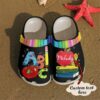 Teacher Personalized Abc Sku 2482 Crocs Crocband Clog Comfortable For Mens Womens Classic Clog Water Shoes